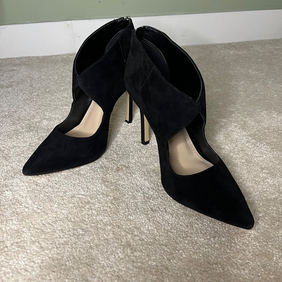 BCBGeneration Black Suede Pumps, Size 6 - Picture 3 of 7